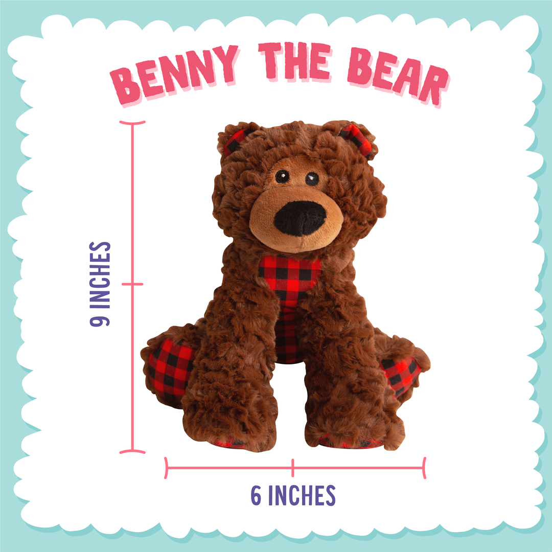 Benny the Bear - a Teddy Bear for Your Dog – Snugarooz Benny the Bear - a Teddy Bear for Your Dog – Snugarooz