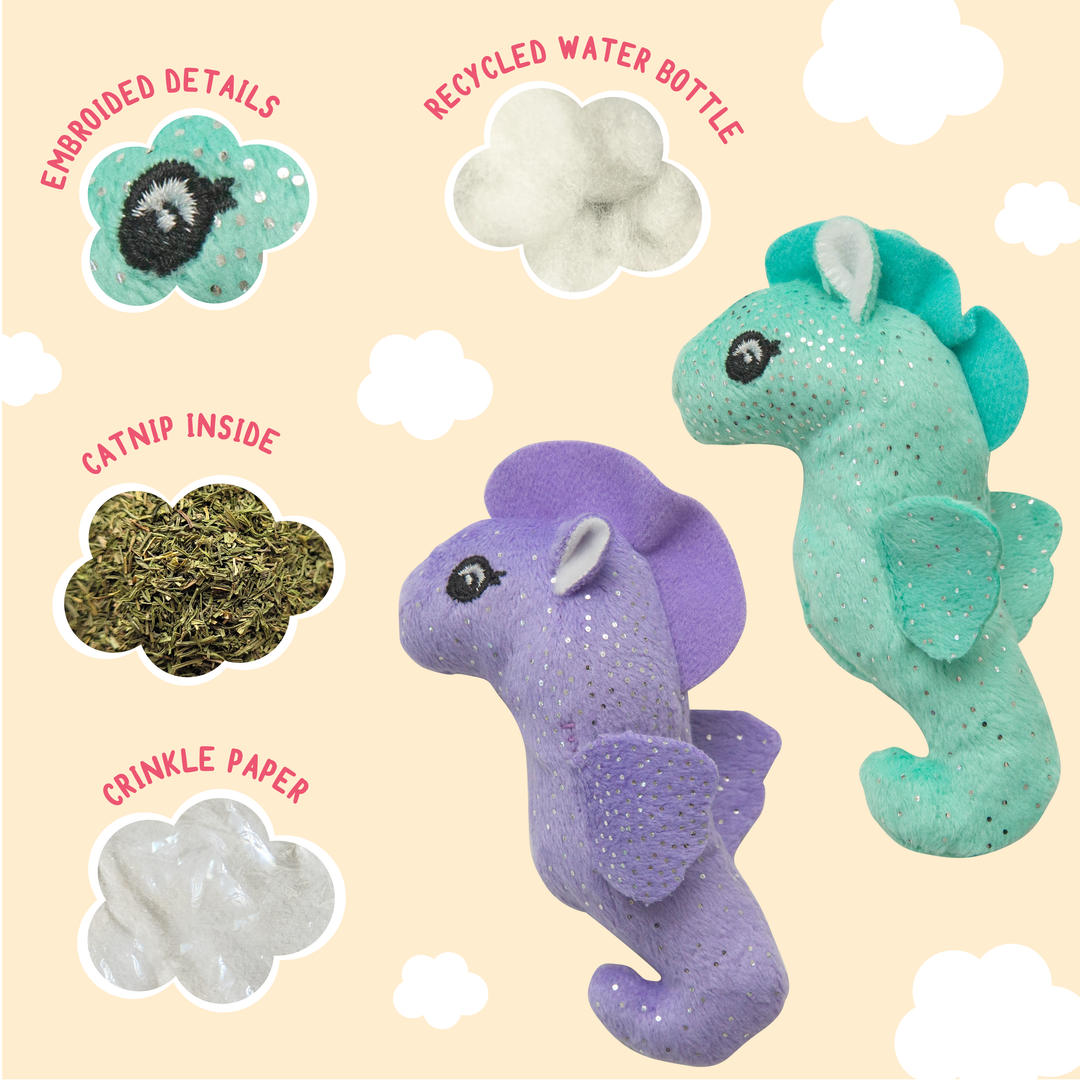 Kitty Seahorse 2pk with Catnip